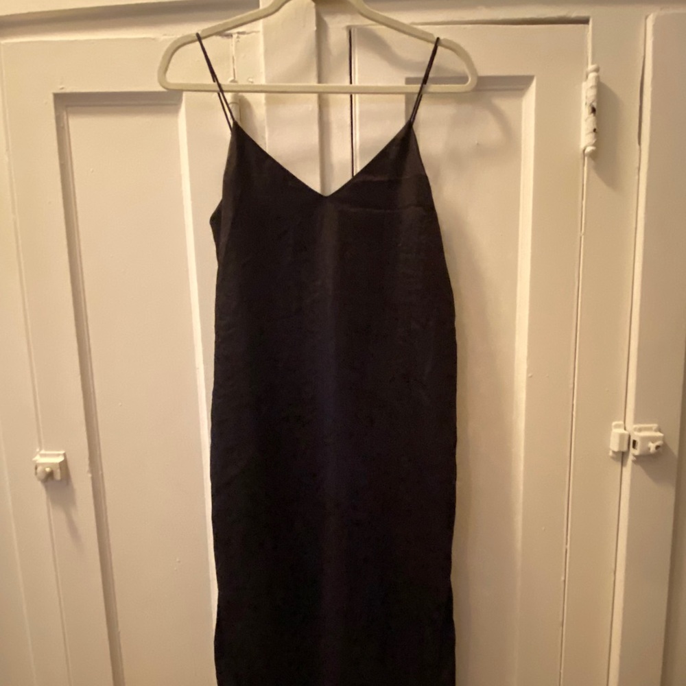 Finders Black Satin Dress
